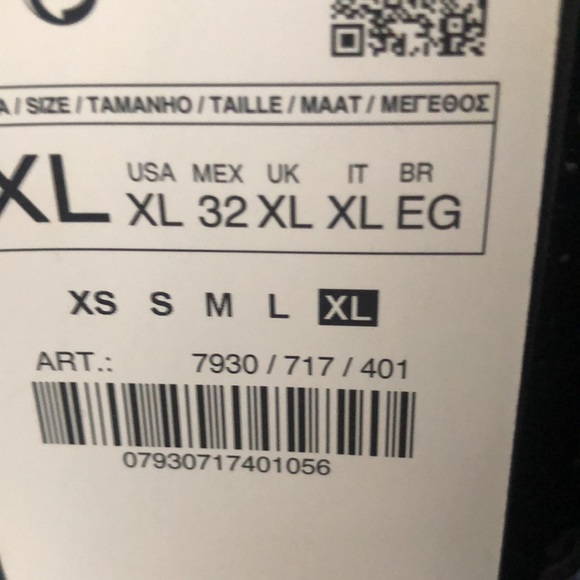 ZARA Woman navy multi tweed dress tunic frayed edges long sleeves - Picture 9 of 12